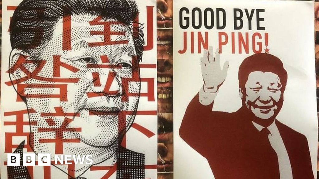 China’s ‘Bridge Man’ inspires Xi Jinping protest signs around the world #chicomnews