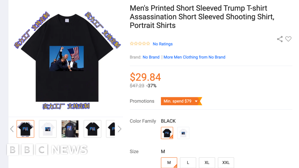 T-shirts showing Donald Trump fist pump after shooting pulled in China #chicomnews