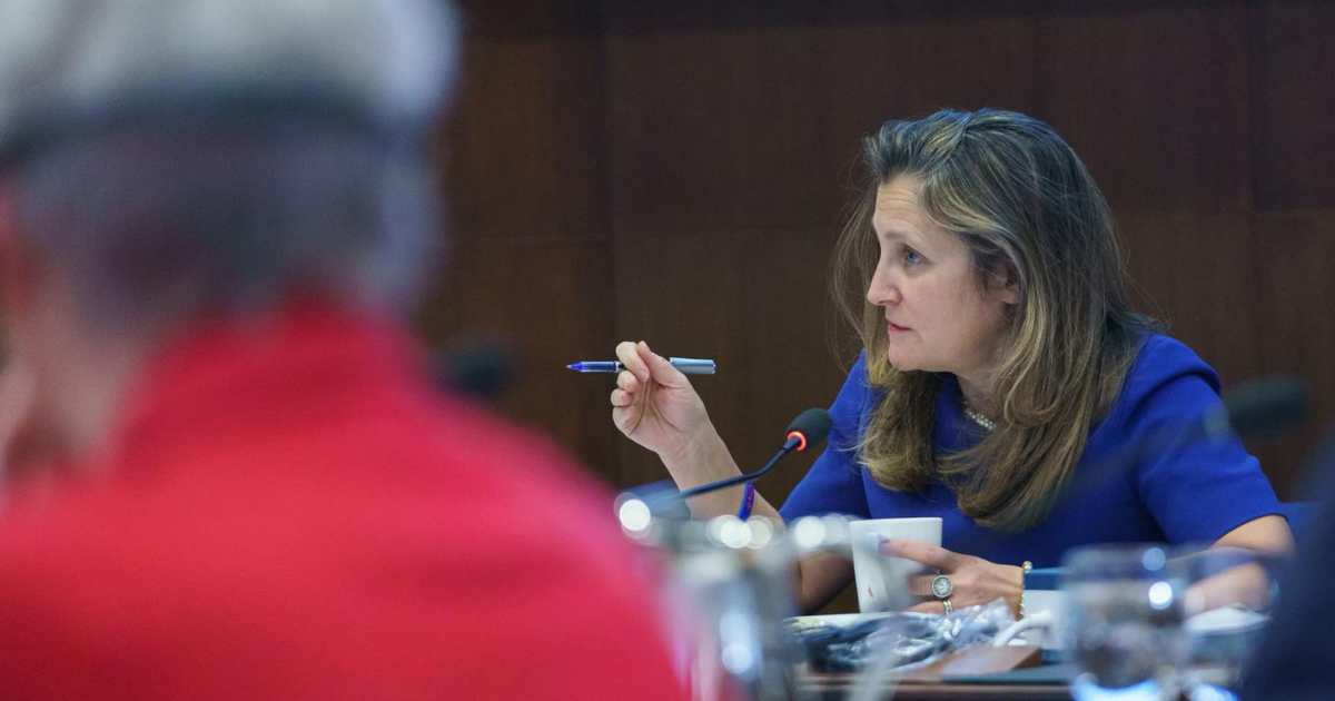 China-linked foreign interference campaign targeted Chrystia Freeland #chicomnews